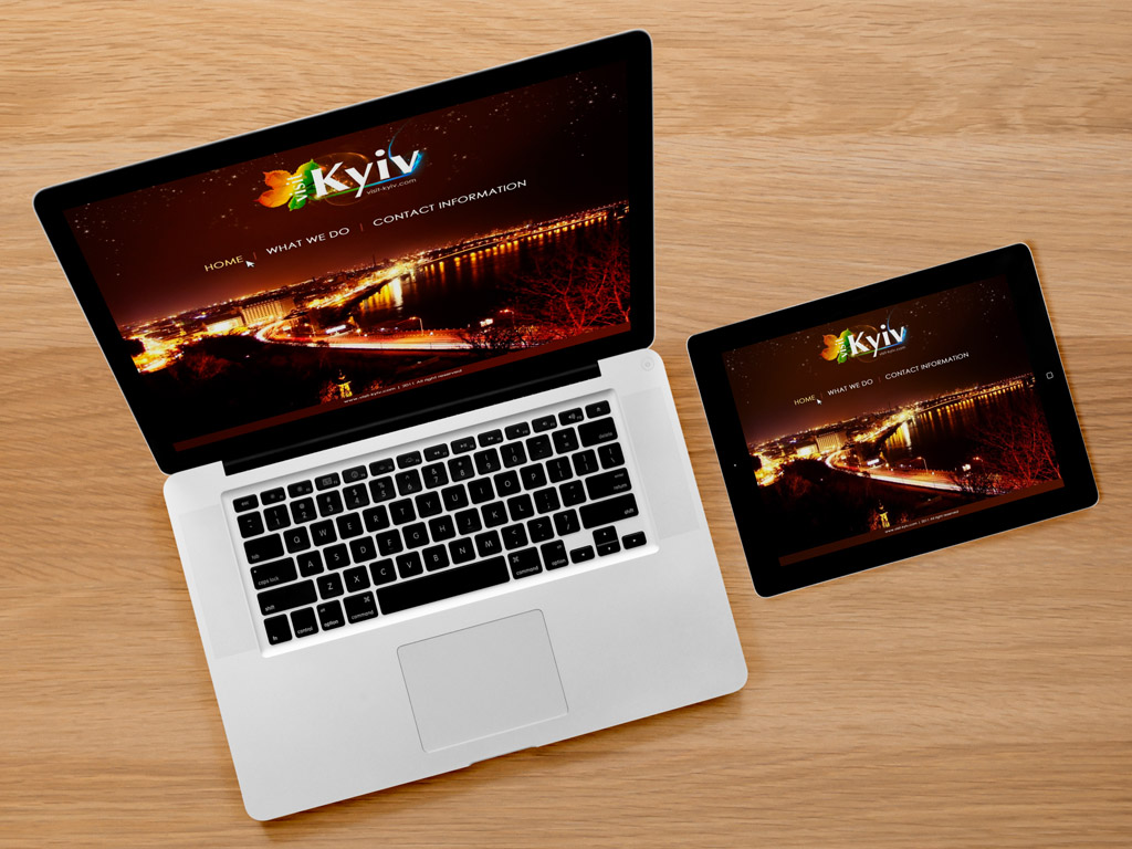 Дизайн сайту visit Kyiv